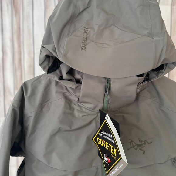 Men's Goose Down Arcteryx Logo Waterproof Warm Hooded Ski Puffer Jacket - Picture 3 of 9